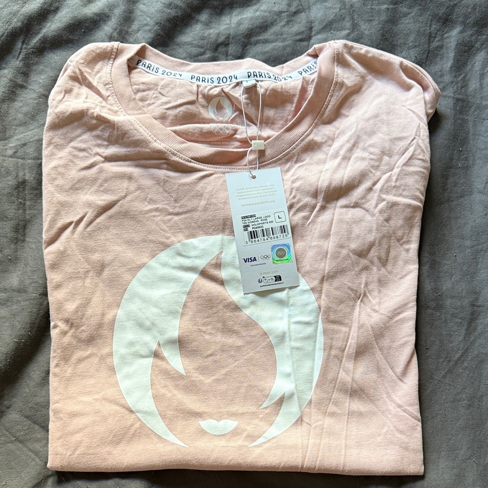 Paris Zoey Peach Graphic T-Shirt